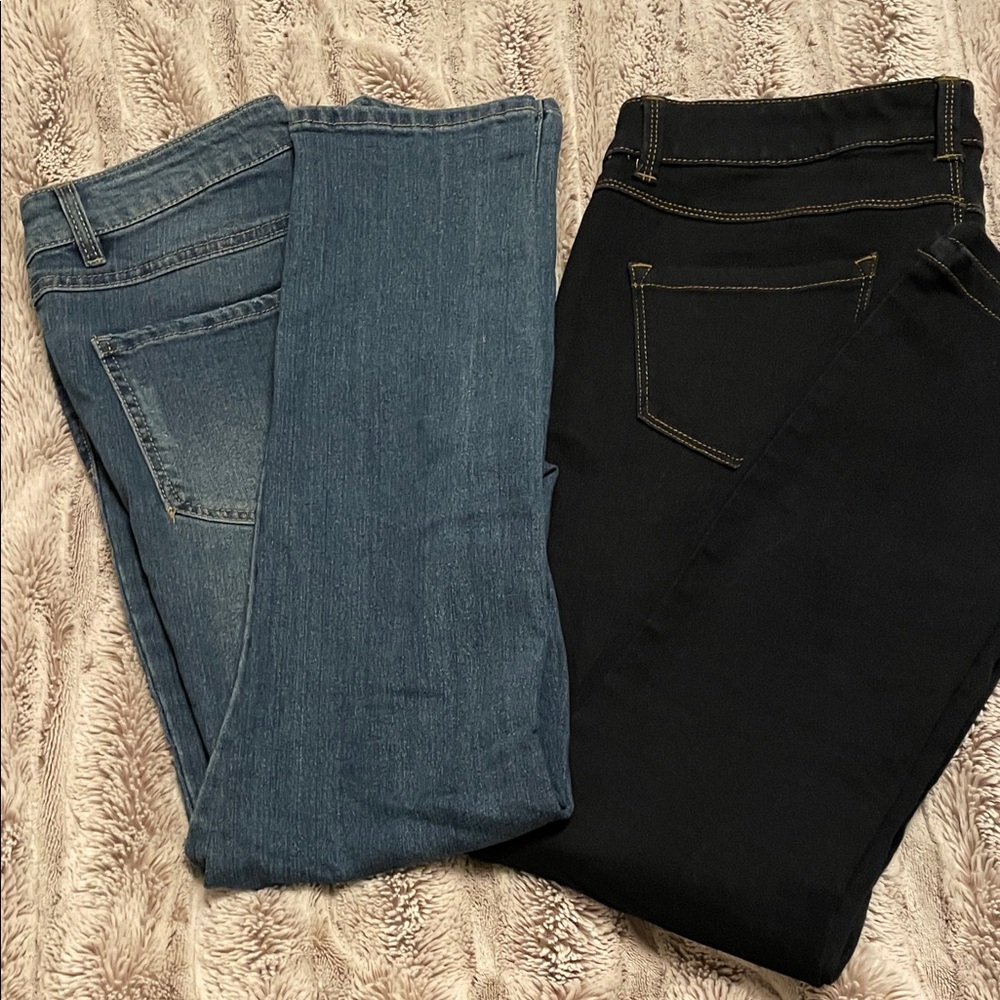 d. jeans Women's Denim and Black Skinny Jeans
